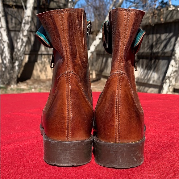 Jafa 2122 Camel Contrast Ankle Boots Size 37 - Picture 6 of 10